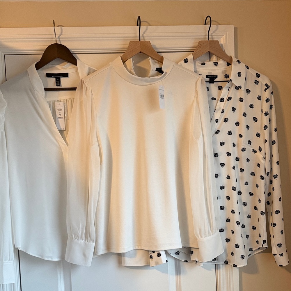 3 New Blouses WHBM & Ann Taylor